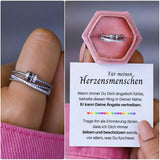 Esmi - Einzigartiger Ring mit liebevoller Nachricht gegen Stress